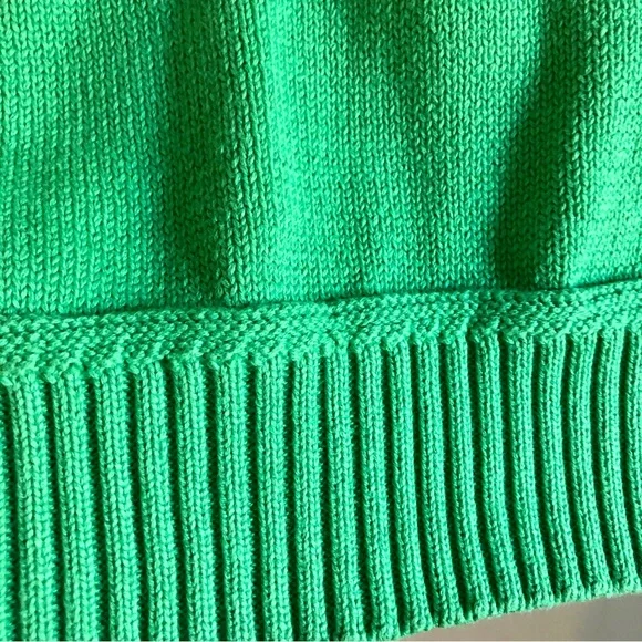 Vintage Y2K Karen Scott Kelly Green Buttoned Sweater - Picture 3 of 8